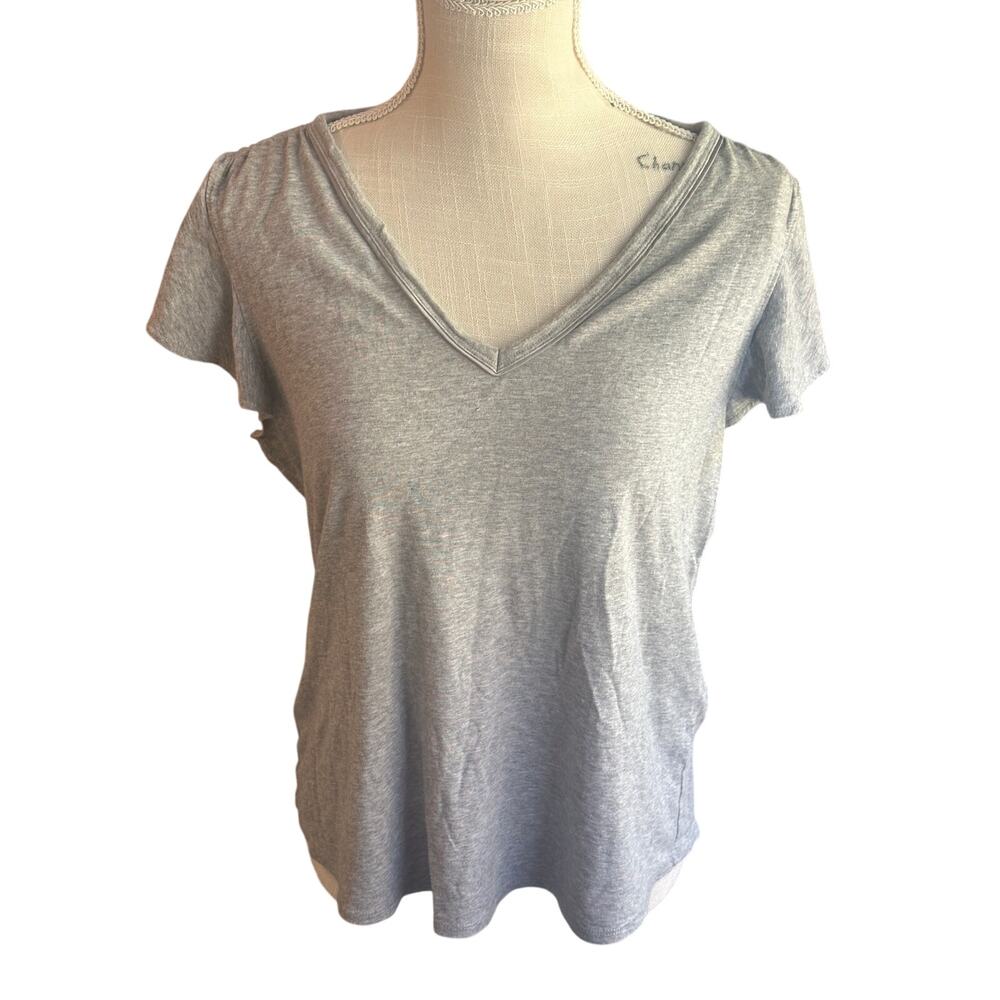 White House Black Market Gray Top Size Large